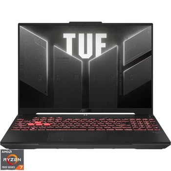 Ноутбук ASUS Gaming 16'' TUF A16 FA607NUG, FHD+ 144Hz, AMD Ryzen™ 7 7445HS (16M Cache, до 4, 7 GHz), 16GB DDR5, 512GB SSD, GeForce RTX 4050 6GB, No OS, Mecha Gray