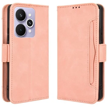 Чехол-книжка с кармашками Deexe Wallet Stand для Realme 15 / 15 Pro - Pink