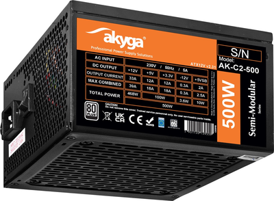 Блок живлення AKYGA ATX AK-C2-500 500W