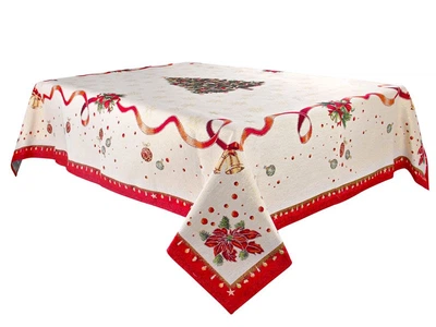 Скатертина з люрексом Navidad Lefard 716-121 (180см)