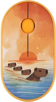 Мышь 2E MF300 Capybara Sunset Silent WL BT Yellow (2E-MF300WCAPIBARAYW)