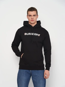 Худи мужское Burberry 11251.1 XL (50) Черное (2000000003757)