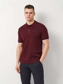 Поло длинное мужское Armani Exchange 11485.1 2XL Бордовое (smt2000000033051)