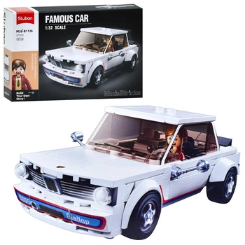 Конструктор SLUBAN: машинка 1:32, фигурка, 277 деталей, коробка (M38-B1126)