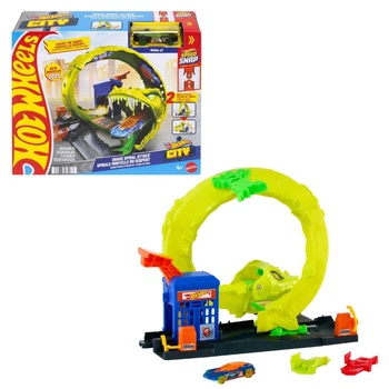 Игровой набор Hot Wheels "Спиральная атака Змеи" серии "Опасные создания" с машинкой (JBM63)