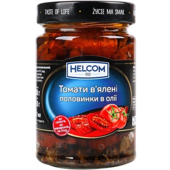Помидоры вяленые Helcom в масле полоски 280 г (5902166743225)