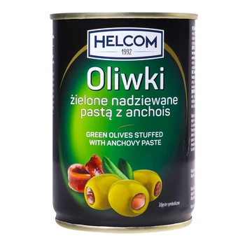 Оливки Helcom зеленые с анчоусом 280 г (5902166700099)