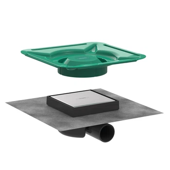 Трап для душу Hansgrohe RainDrain Spot 150x150x78 сталь (56112800)
