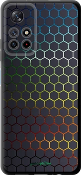 Чехол на Xiaomi Redmi Note 11S 5G Переливающиеся соты "498b-2890-70447"