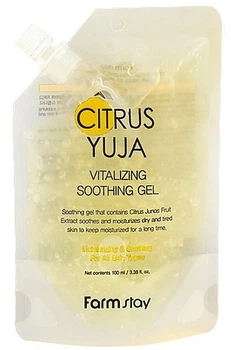 Тонізувальний гель для обличчя FarmStay Citrus Yuja Vitalizing Soothing Gel 100 мл (8809809805265)