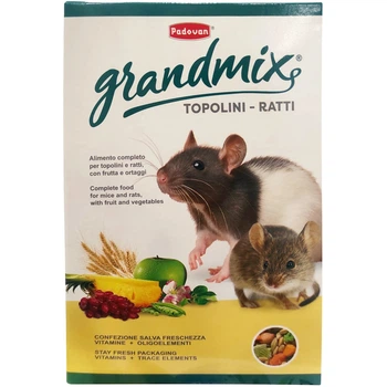 Полнорационный корм PADOVAN GrandMix Topolini-Ratti 400гр, для мышей и крыс