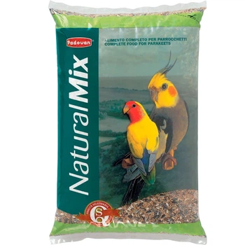 Корм PADOVAN NaturalMix Parrocchetti 4,5кг, для средних попугаев