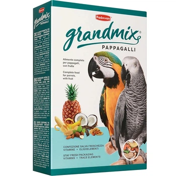 Корм PADOVAN GrandMix Pappagalli 600гр, для крупных попугаев