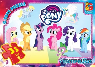 Пазлы G-Toys My Little Pony, 35 элементов, MLP013