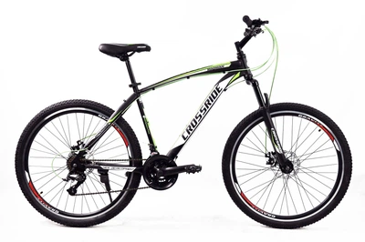 Велосипед горный 27.5 дюймов Crossride Madman, рама 17" (Черно-зеленый)