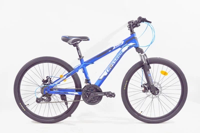 Велосипед горный подростковый Crossride Bullet 24 дюйма, рама 14" (Голубой)