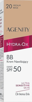 BB-крем Dr. Irena Eris Agenity Hydra-Ox Spf 50 20 Medium Beige зволожувальний 30 мл (5900717578418)