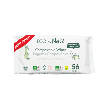 Органические салфетки Eco by Naty с алоэ 56 шт