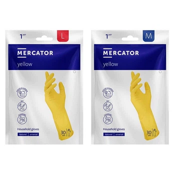 Рукавички гумові Mercator 1 пара M/L (2037)