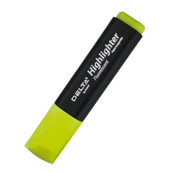 Маркер текстовыделитель Delta by Axent Highlighter 1-5 мм скошений Жовтий (D2501-08)