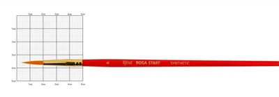 Кисть синтетика Rosa Start круглая №6 кор. ручка (4823098500193)