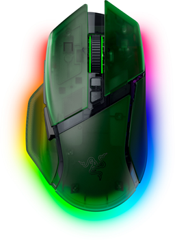 Mysz Razer Basilisk V3 Pro Wireless/Bluetooth/USB 35K Phantom Green (RZ01-05240300-R3G1)