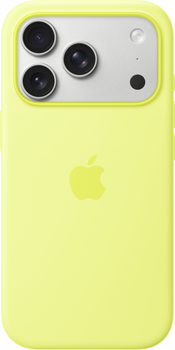 Панель Apple Silicone Case with MagSafe для Apple iPhone 17 Pro Neon Yellow (MGFF4)