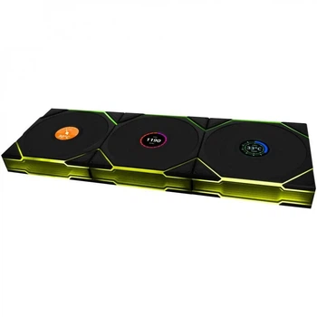 Вентилятор Lian Li Uni Fan TL120 LCD Wireless 3-pack Black (12TLLCD1W3B)