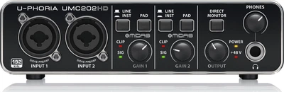 USB аудіоінтерфейс Behringer UMC202HD