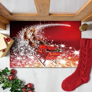 Декоративный новогодний коврик Cappone , Звездный Полет , 60x90 см