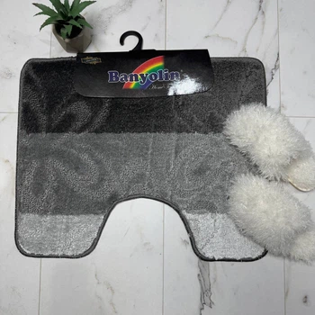 Килимок під унітаз ТМ Banyolin Silver 50х60см SLV201804 Anthracite_U