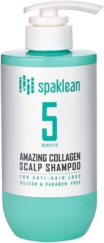 Шампунь восстанавливающий Spaklean Amazing Collagen Scalp Shampoo для всех типов волос с Коллагеном и Аргинином 500 мл (8809353531252)