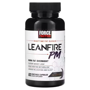 Жироспалювач нічний Leanfire PM 1091 мг, Force Factor, 60 капсул
