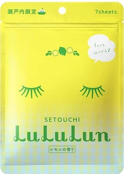 Осветляющая маска для лица с экстрактом лимона - Lululun Face Mask Setouchi Lemon (1532662-42656818)