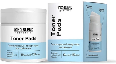 Зволожувальні тонер-педи з керамідами та гіалуроновою кислотою - Joko Blend Toner Pads 60шт (1554911-44692513)