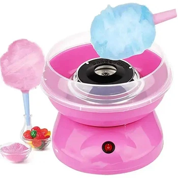 Апарат для приготування солодкої цукрової вати в домашніх умовах Cotton Candy Maker рожевий