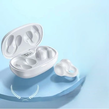 Бездротові навушники-кліпси Touch-Control TWS, Bluetooth 5.3. Чорний, (O1-03772.white)