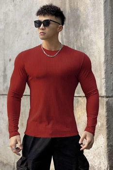 Лонгслив мужской Gym Ecet красный L