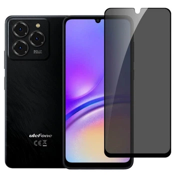Защитное стекло Fiji Privacy для Ulefone Note 20 Pro антишпион Anti-peeping полная проклейка черный
