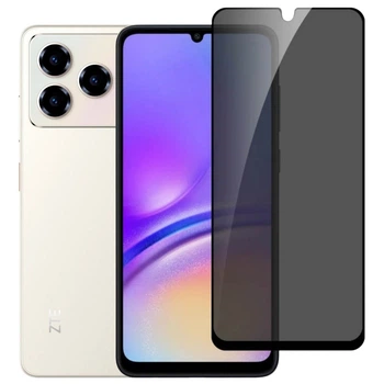 Захисне скло Fiji Privacy для ZTE Blade A76 антишпигун Anti-peeping повне проклеювання чорний
