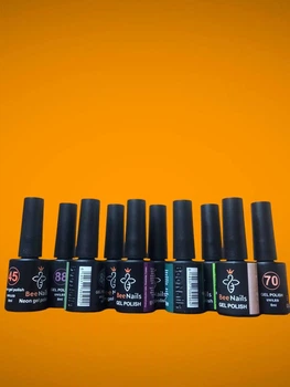 Набір гель лаків Bee Nails 8 мл по 10 штук у наборі Без повторень відтінків