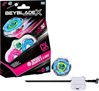 Бейблейд c пусковым устройством Hasbro Beyblade X Wriggle Kraken S 3-85O CX Starter Pack G1683