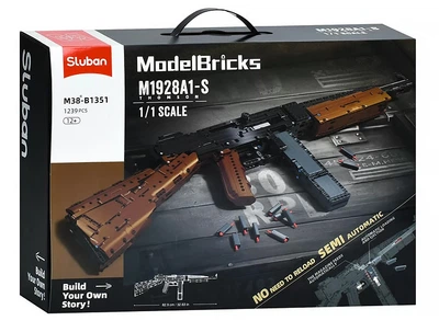 Конструктор зброя Автомат кулемет Томпсона Sluban Model Bricks 1239 деталей