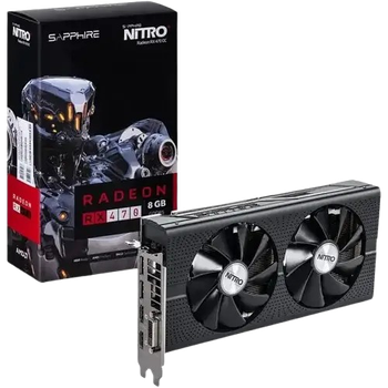 Відеокарта AMD Radeon RX 470 8GB Sapphire Nitro+ OC (11256-02) Б/В