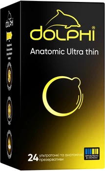 Презервативи Dolphi Анатомічні надтонкі 24 шт (4820144774294)