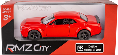Metalowy model samochodu Daffi RMZ City Dodge Challenger SRT Demon 1:39 Czerwony K-876 (5905422118768)