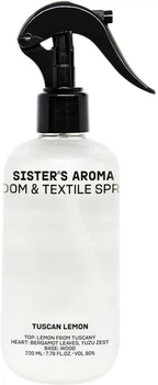 Спрей для кімнати та текстилю SISTERS AROMA Тосканський лимон 230 мл (4820227785919)