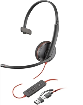 Спеціалізована гарнітура Poly Blackwire 3210 USB-C (8X214AA)