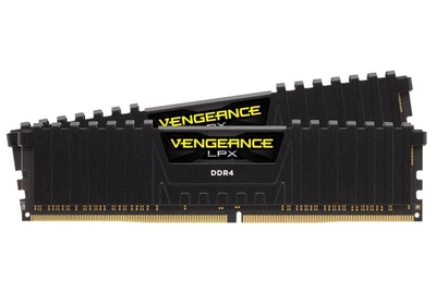 Пам'ять для настільних комп'ютерів Corsair 16 GB (2x8GB) DDR4 3000 MHz Vengeance LPX Black (CMK16GX4M2D3000C16)