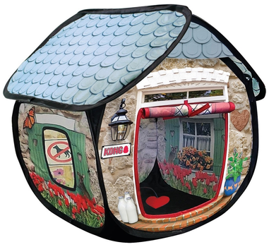 Будиночок для котів KONG Play Spaces Bungalow Pop-Up з іграшками з котячою м'ятою (35585457017)